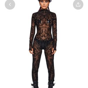 Dolls Kill Butterfly Utopia Mesh Catsuit